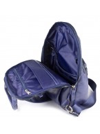 Кожаный рюкзак Busso blue CARLO GATTINI