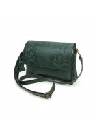 Женская зеленая кожаная сумка «Вианн»