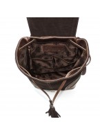Коричневый кожаный рюкзак «Эвет»