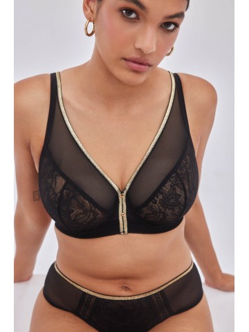 Бюстгальтер Alles Chiara M Bralette Black-Gold