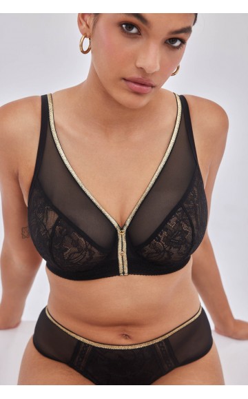 Бюстгальтер Alles Chiara M Bralette Black-Gold