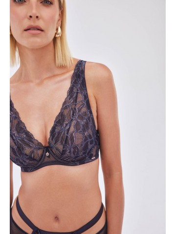 Бюстгальтер Alles Glow M Bralette Navy Blue