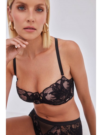 Бюстгальтер Alles Boudoir 01 P-UP Black