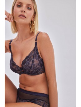 Бюстгальтер Alles Glow P-UP Navy Blue