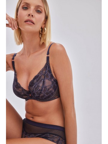 Бюстгальтер Alles Glow P-UP Navy Blue