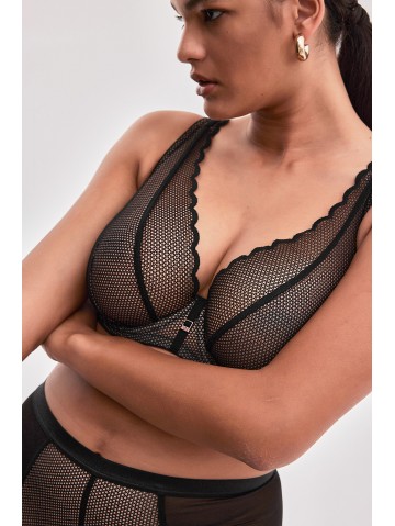 Бюстгальтер Alles Chita M Plus Bralette Czarny