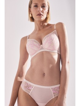 Бюстгальтер Alles Glossy Iris P-UP Beige/Pink