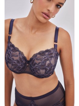 Бюстгальтер Alles Glow PU Navy Blue