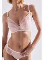 Бюстгальтер Alles Glossy Iris P-UP Beige/Pink