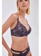 Бюстгальтер Alles Glow Super P-UP Navy Blue