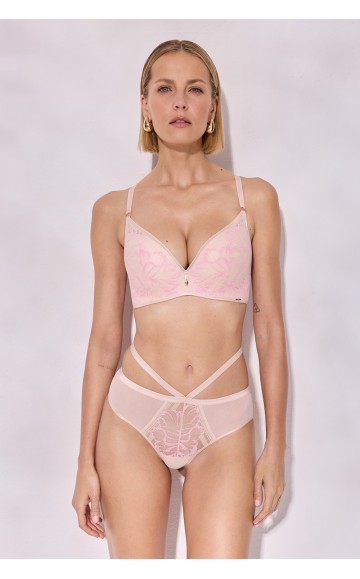 Бюстгальтер Alles Glossy Iris Super P-UP Beige/Pink