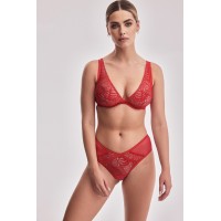 Бюстгальтер Alles Beverly M Bralette Czerwony Бюстгальтер Alles Beverly M Bralette Czerwony