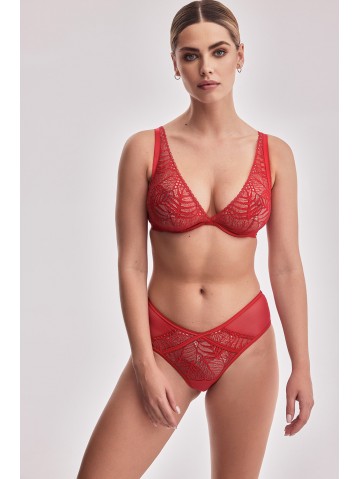 Бюстгальтер Alles Beverly M Bralette Czerwony