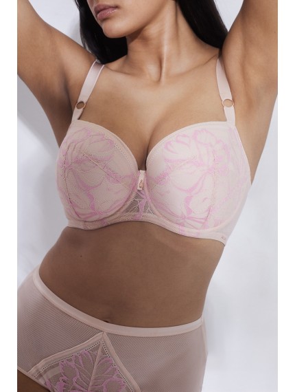 Бюстгальтер Alles Glossy Iris U/W Beige/Pink