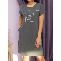 Туника Belconsta В4-2310 Ёжики серый меланж