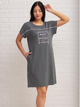 Туника Belconsta В4-2310 Ёжики серый меланж