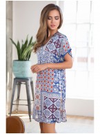 Туника Mia-Mia Sophi 17565 Синий орнамент