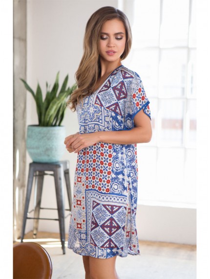 Туника Mia-Mia Sophi 17565 Синий орнамент