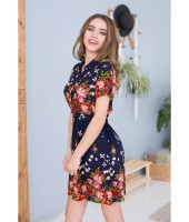 Платье домашнее Mia-Mia Nelly 16370 Цветы на синем
