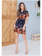 Платье домашнее Mia-Mia Nelly 16370 Цветы на синем