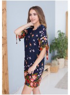 Туника Mia-Mia Nelly 16371 Цветы на синем