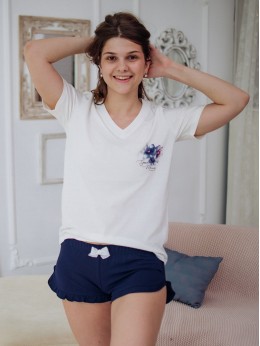 Футболка Belconsta B1-2201 Цветочная фантазия