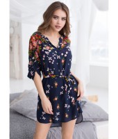 Туника Mia-Mia Nelly 16374 Цветы на синем