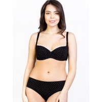 Бюстгальтер Valeria 010020 Черный с белыми точками
