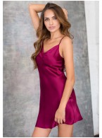 Шелковое платье домашнее Mia-Mia Rosemary 15140 Вишневый
