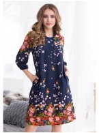 Туника Mia-Mia Nelly 16375 Цветы на синем