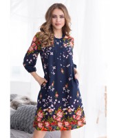 Туника Mia-Mia Nelly 16375 Цветы на синем