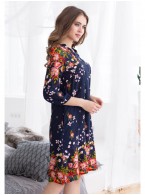 Туника Mia-Mia Nelly 16375 Цветы на синем