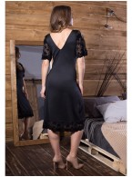 Платье домашнее Mia-Mia Elegance Velvet 12044 Черный
