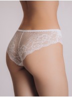 Кружевные белые женские слипы Indefini 1203LUS