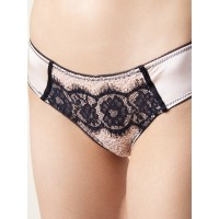 Женские бежевые трусы с кружевом 1369LUS