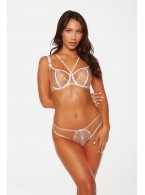 Трусы-бразилиана Bella Misteria Subtle Temptation Brazilian White-beige