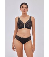 Трусы-бразилиана Alles Chiara Black-Gold