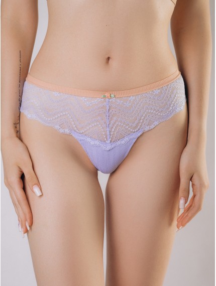 Голубые женские кружевные трусы 1391LDS