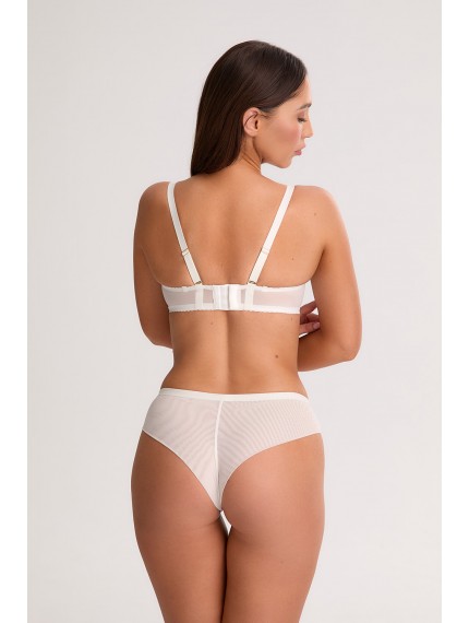 Трусы-бразилиана Bella Misteria Meringue Cream Brazilian Ecru