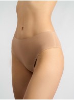 Женские бесшовные трусы стринги-танга бежевые 5059WDV