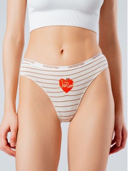 Женские трусы слипы Indefini 3354LUF