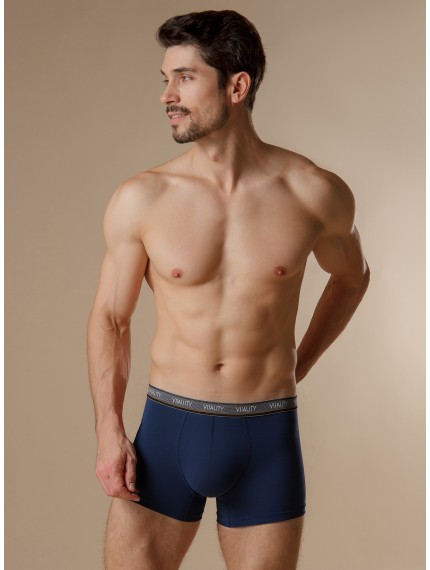 Синие хлопковые мужские боксеры Indefini 4034MUG
