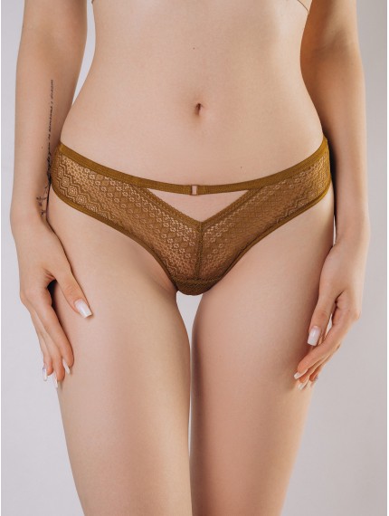 Женские cтринги горчичного цвета 1163WDV