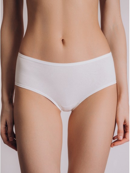 Кружевные белые женские слипы Indefini 5020LUF