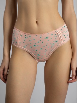 Женские розовые трусы Indefini 4189LUF