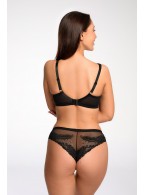 Трусы-бразилиана Bella Misteria Black Swan Czarny-bezowy