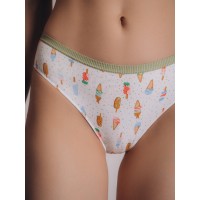 Женские трусы слипы Indefini с принтом 3341LUB