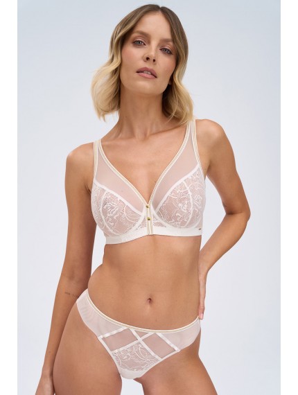 Трусы-бразилиана Alles Chiara Gold Brazyliany Off-White