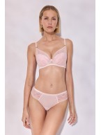 Трусы-бразилиана Alles Glossy Iris Brazyliany Beige/Pink