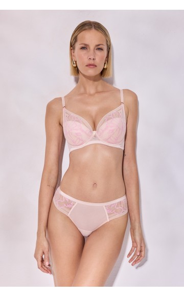 Трусы-бразилиана Alles Glossy Iris Brazyliany Beige/Pink